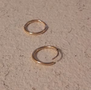 14K Gold filled Endless Hoops 1/2" sold by pair